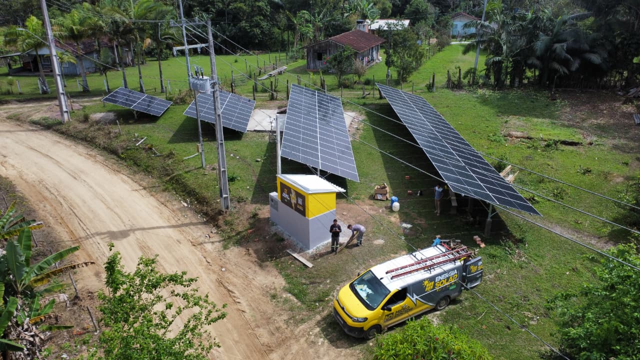 Usina de solo, instalação na cidade de Guaratuba, PR
